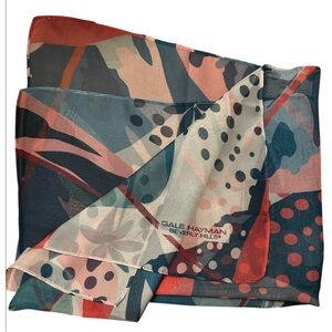 EUC Gale Hayman Beverly Hills Multicolor Scarf